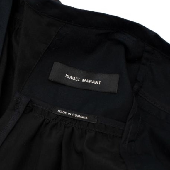 ISABEL MARANT Georgette Lief Black Wrap Dress - Picture 9 of 10